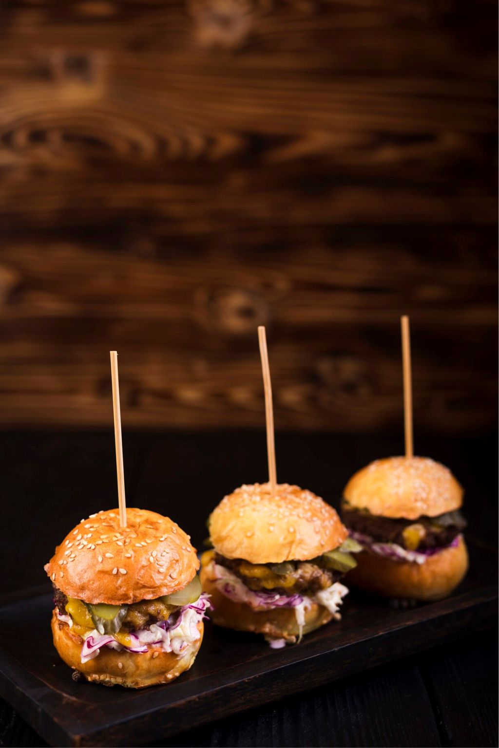 mini hamburguer